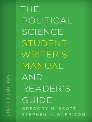 cover image of The Political Science Student Writer's Manual and Reader's Guide